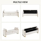 48" End of Bed Bench, Modern Storage Benches - Image 8