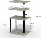 Faesun Swivel Side Table for Couch Arm, Height Adjustable C Table for Recliner - Image 2