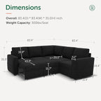 HONBAY Modular Sectional Sleeper Sofa - Image 2
