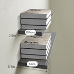 BAYKA Grey Floating Shelves for Wall, Wall Mounted Rustic Wood Shelves for - Image 7