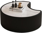 Modern Nesting Coffee Table Set of 2, Creative Moon Coffee and End Table Set - Image 8