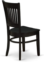 East West Furniture ANVA5-BLK-W 5 Piece Modern Dining Table Set Includes a - Image 9
