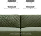 mopio 76.4" Futon Sofa Bed, Sleeper Sofa, Mid Century Modern Futon Couch - Image 6