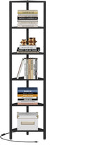 TUTOTAK Corner Shelf with LED Light, 6-Tier Corner Bookshelf - Image 7