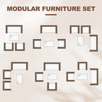 4-Piece Outdoor Furniture Set, PE Rattan Wicker Chairs - Image 6