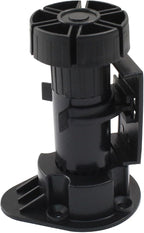 Jiozermi 12 Pack Black Plastic Cabinet Legs, Adjustable Furniture Feet by Jiozermi