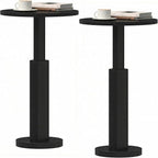 LAATOOREE Small Round Side Tables Set of 2, Drink Tables, Accent Coffee Tables by LAATOOREE