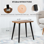FORAOFUR Side Table, Rectangular Wooden Small End Table, Small Accent Table - Image 3