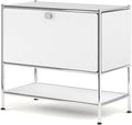 Metal Sidetable with Flap Door, 27.5" Height by SIMPLINK