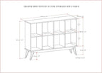 SIMPLIHOME Draper Console Table - Image 3