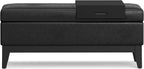 SIMPLIHOME Oregon Storage Ottoman Bench - Image 5