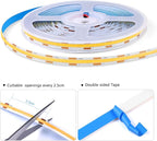 AIMENGTE Cabinet Light 12V COB LED Strip Lights, 6-in-1 Penetrable Touch Dimming - Image 5