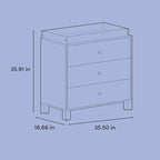 Storkcraft California 3-Drawer Chest - Image 3
