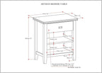 SIMPLIHOME Artisan Bedside Table - Image 3