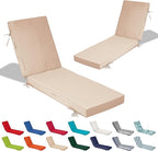 72x21x4in Lounge Cushions for Outdoor Furniture, Outdoor Lounge Chair Cushions by Odsiikly