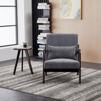 Hanuq】Mid-Century Modern Accent Chair&Coffee Table Set, Vintage Luxury Style - Image 2