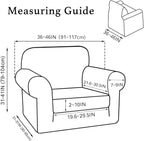 Turquoize 2 Piece Chair Covers Chair Slipcovers - Image 2
