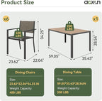 Aoxun 7-Piece Patio Table and Chairs Set - Image 2