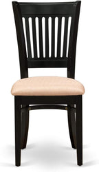 East West Furniture ANVA5-BLK-C 5 Piece Dining Room Furniture Set Includes a - Image 6