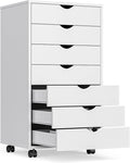OLIXIS 7 Drawer Mobile File Cabinet Under Desk Storage Organization by OLIXIS
