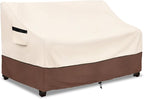 Outdoor 2-Seater Loveseat Cover, Patio Sofa Covers Fits up to 58W x 32.5D x 31H by LSongSKY