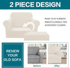 Turquoize 2 Piece Chair Covers Armchair Slipcovers - Image 4
