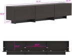 AIEGLE 71.7" W TV Stand with 3 Flip-Down Drawers, Modern Entertainment Center - Image 2