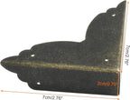 Bivethoi 8 Packs Bronze Box Corner Protectors, Edge Cover Safety Guard - Image 2
