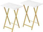 HOOBRO Folding TV Tray Tables, Industrial Snack Tables by HOOBRO