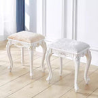 Vintage Vanity Stool Vanity Chair, Round & Rectangular Makeup Stool, Cute - Image 2