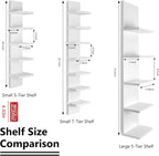 Homaterial 7 Tier Vertical Wall Shelf - Image 3