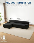 108" Sectional Couches for Living Room, Modular Sectional Sofa - Image 3