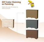 VINGLI Solid Wood Dresser Unfinished - Image 6