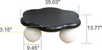 35.03" Cloud Coffee Table for Living Room Unique Coffee Table Modern Low Coffee - Image 2