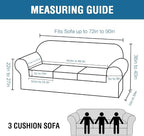 H.VERSAILTEX Modern Velvet Plush 4 Piece High Stretch Sofa Slipcover Sofa Cover - Image 2