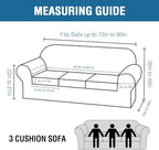 H.VERSAILTEX 4 Pieces Thick Velvet Sofa Covers Couch Covers - Image 2