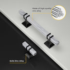 Rergy Cabinet Handles Marble Drawer Pulls and Knobs, T-Bar Hardware - Image 4