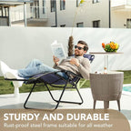 Devoko Patio Zero Gravity Chair Outdoor Folding Adjustable Reclining Chairs - Image 10