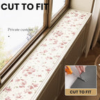 Floral Print Window Sill Cushion – Ultra-Narrow Waterproof Pad - Image 4