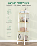 Hzuaneri Ladder Shelf, Bookshelf Bookcase, Freestanding Corner Storage Shelve - Image 4