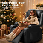 Home Theater Seating Power Recliner Chair, Massage Reclining Sofa - Image 5