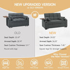 Auvsoce 65" Sleeper Sofa Bed Loveseat, Convertible Couch - Image 6