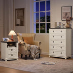 Joaxswe Farmhouse 5 Drawer Dresser - Image 8
