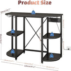 METYERRY Mini Fridge Cabinet Stand - Image 3