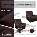 ANARACHON Recliner Chair Covers Leather Like, 4 Pieces Recliner Cover - Image 7