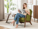 Mid Century Modern Chair, Upholstered Lounge Arm Chair - Image 3