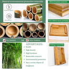 SH-tables Folding Table, Japanese-Style Household Square Bamboo Table, Computer - Image 5