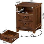 Farmhouse Coffee Table Set of 3, Furniture Set - Image 3