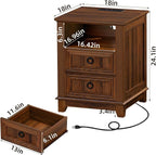 Joaxswe 18" Farmhouse Night Stand - Image 2