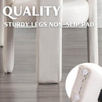 RIVOVA Modern Barrel Dining Chair, Linen Upholstered Accent Side Chair - Image 6